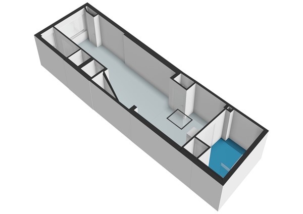 Floorplan - Herenstraat 27, 2313 AD Leiden